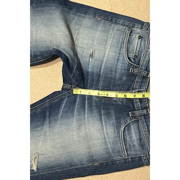 RAG & BONE Women Distressed Jeans 27 THE DRE BOYFRIEND Low Rise Blue - Picture 9 of 16